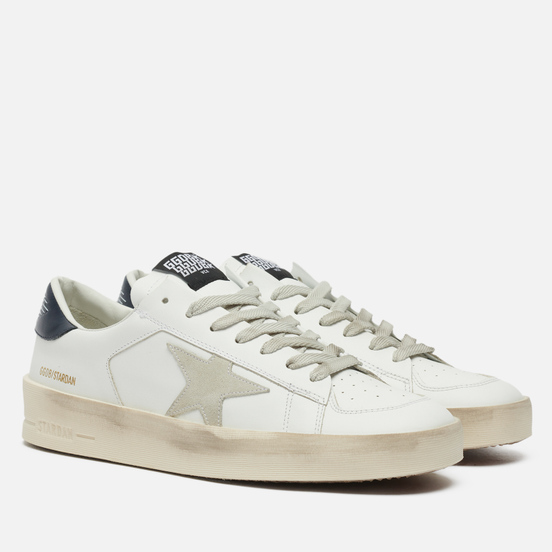 Мужские кроссовки Golden Goose Stardan Leather/Suede Star White/Ice/Black