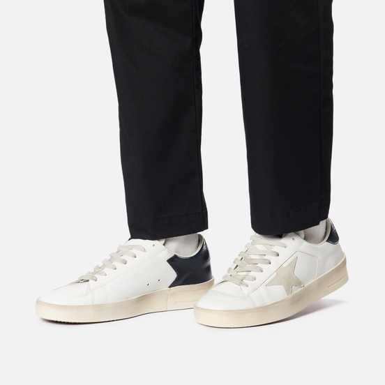 Мужские кроссовки Golden Goose Stardan Leather/Suede Star White/Ice/Black