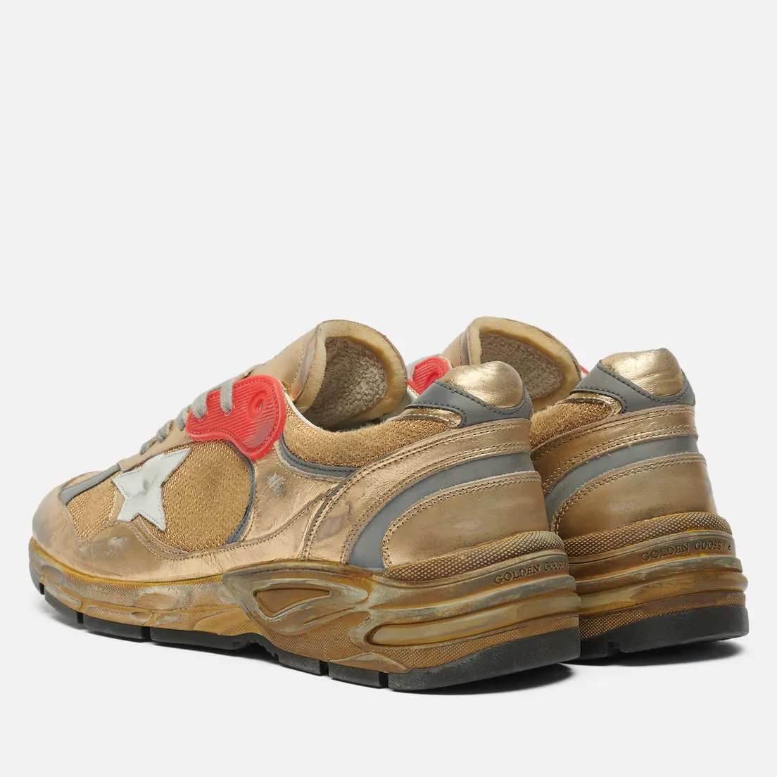 Golden Goose Мужские кроссовки Running Dad Net & Laminated/Leather Star