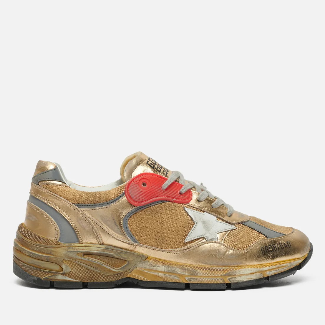 Golden Goose Мужские кроссовки Running Dad Net & Laminated/Leather Star