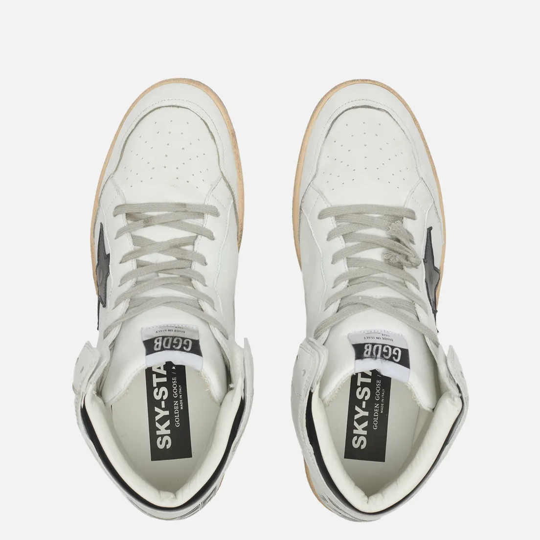 Golden Goose Мужские кроссовки Sky Star Nappa/Serigraph Leather Star