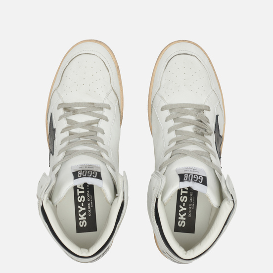 Мужские кроссовки Golden Goose Sky Star Nappa/Serigraph Leather Star White/Black