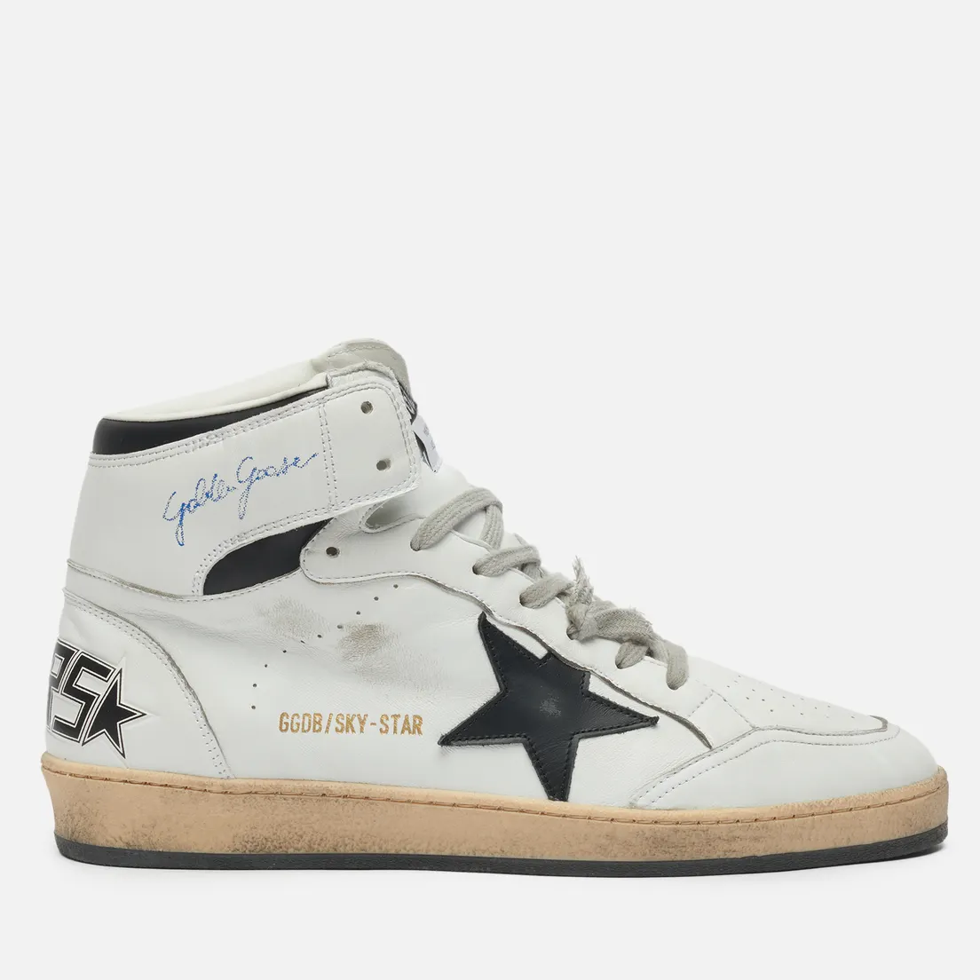 Golden Goose Мужские кроссовки Sky Star Nappa/Serigraph Leather Star