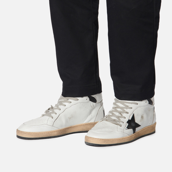 Мужские кроссовки Golden Goose Sky Star Nappa/Serigraph Leather Star White/Black