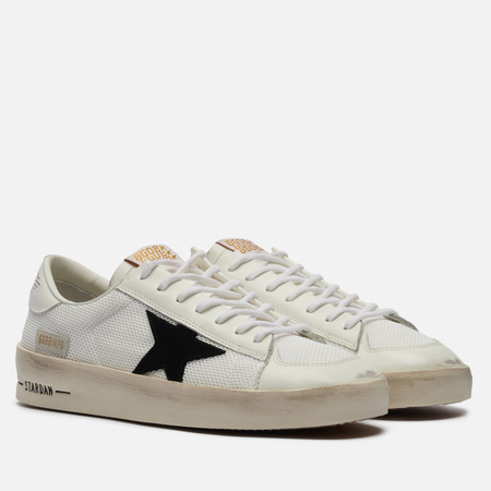 Мужские кроссовки Golden Goose Stardan Suede Star, цвет белый, размер 41 EU