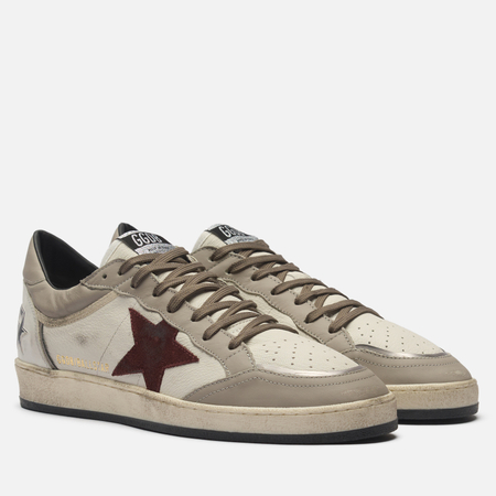 Мужские кроссовки Golden Goose Ball Star Suede Star, цвет белый, размер 43 EU