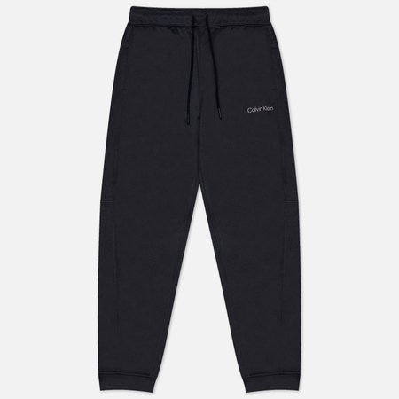 фото Мужские брюки calvin klein jeans relaxed joggers, цвет чёрный, размер s