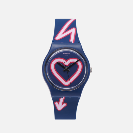 Наручные часы Swatch Flash Of Love, цвет синий