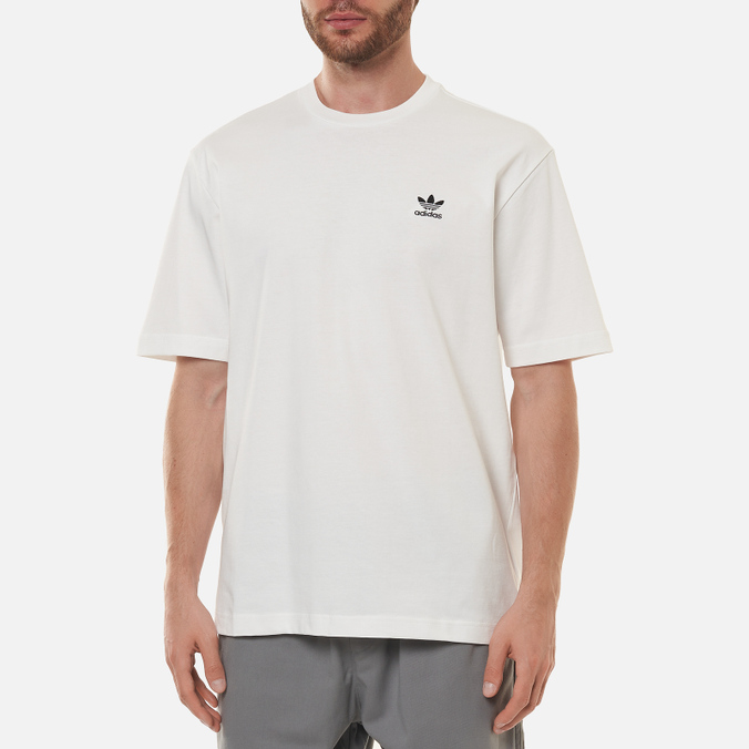 Мужская футболка adidas Originals, цвет белый, размер M GN3453 Back And Front Trefoil Boxy - фото 4