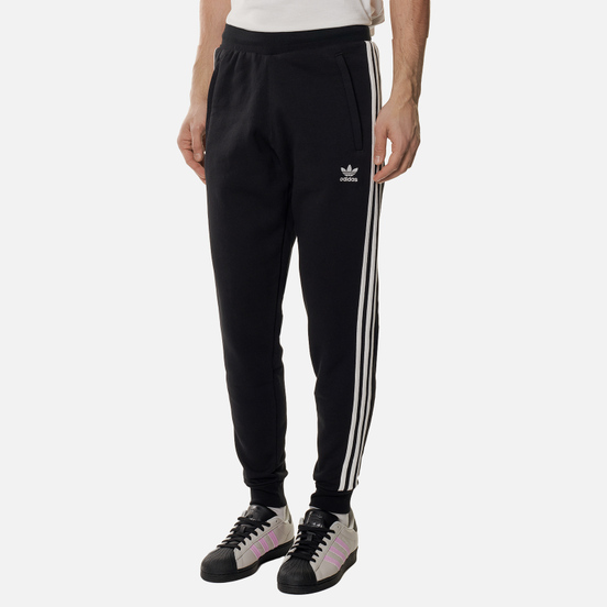 Мужские брюки adidas Originals 3-Stripes Fleece Slim Black
