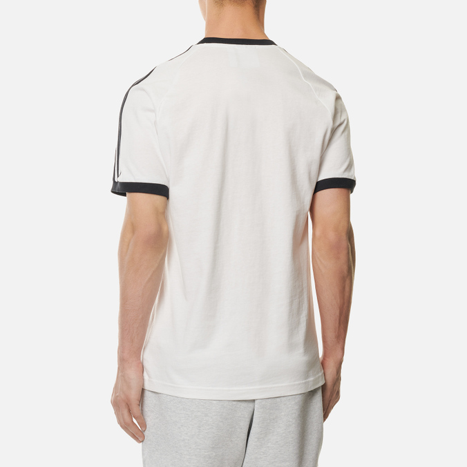 Мужская футболка adidas Originals, цвет белый, размер S GN3494 SS Adicolor Classics 3-Stripes - фото 4