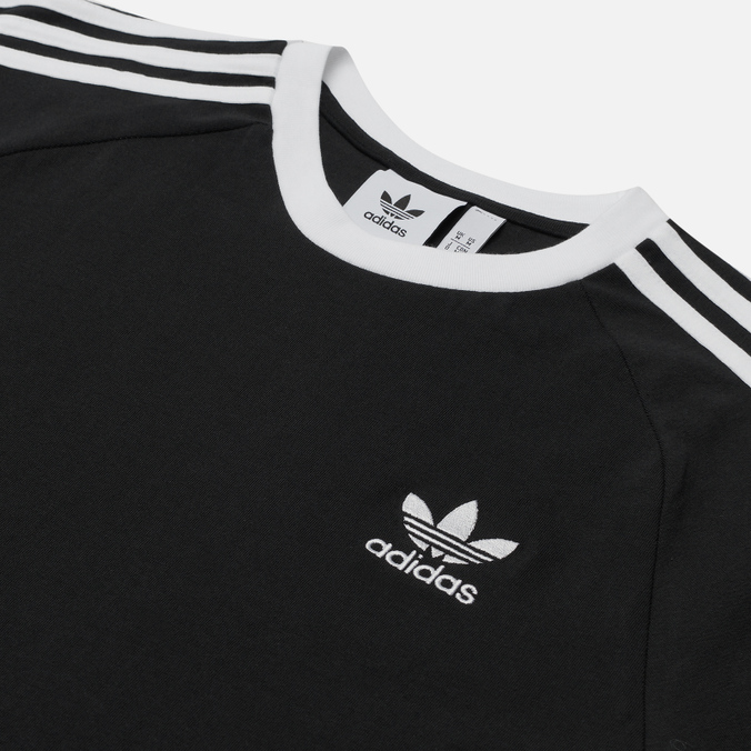Мужская футболка adidas Originals, цвет чёрный, размер S GN3495 SS Adicolor Classics 3-Stripes - фото 2