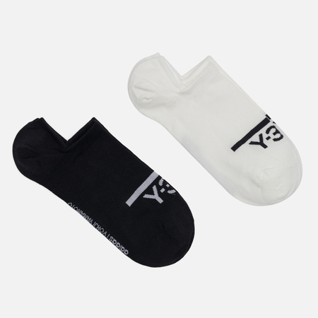 Комплект носков Y-3 Invisible 2-Pack, цвет чёрный, размер 37-39 EU
