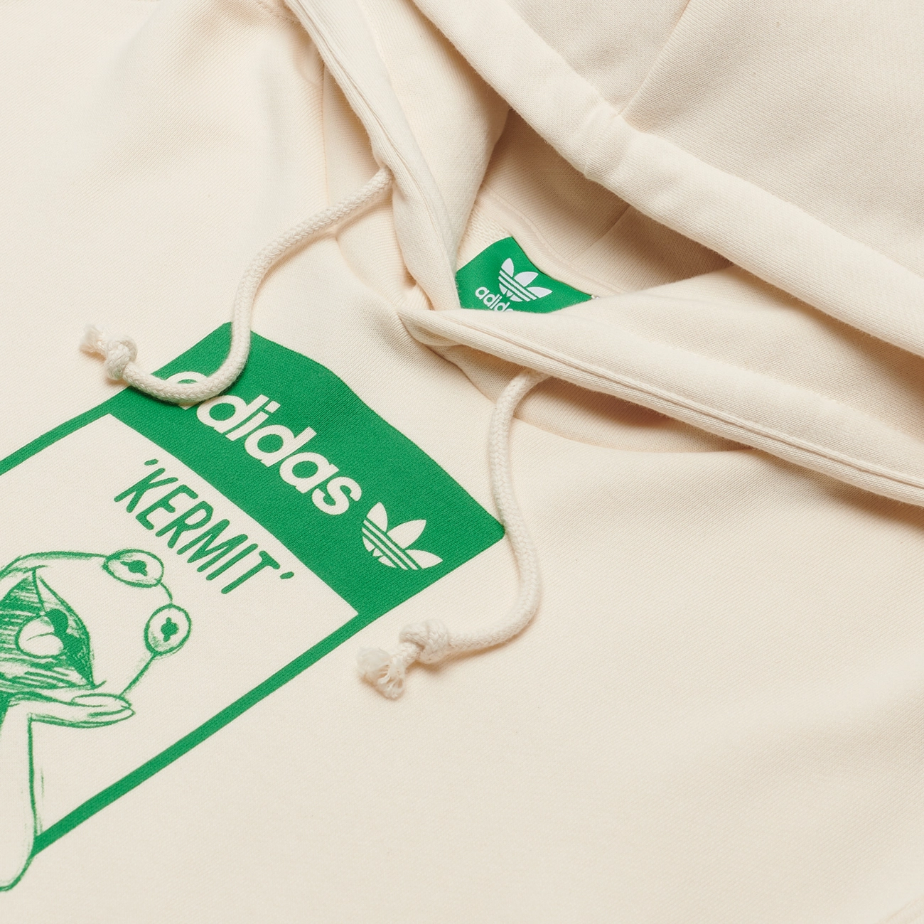 フミです。 Мужская толстовка adidas Originals x Disney Kermit The Frog Hoodie