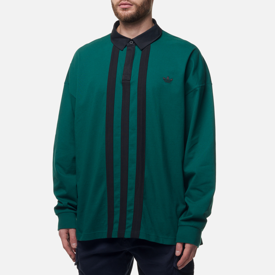 Мужской лонгслив adidas Skateboarding Rugby Jersey, GR8735
