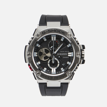 фото Наручные часы casio g-shock g-steel gst-b100-1a, цвет серебряный