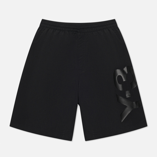 Мужские шорты Y-3 Large Logo Swim Mid Lenght Black/Core White