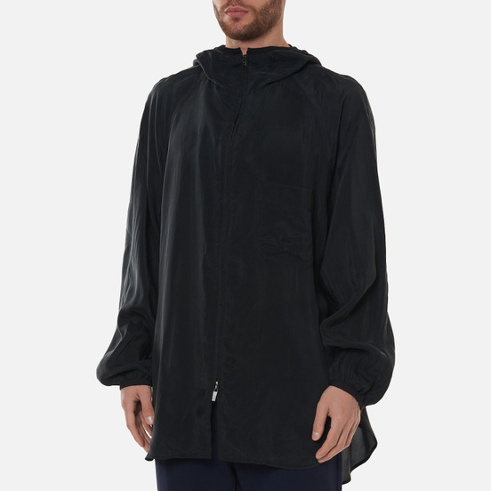 Мужская куртка ветровка Y-3 Chapter 3 Sanded Cupro Hooded Off Black