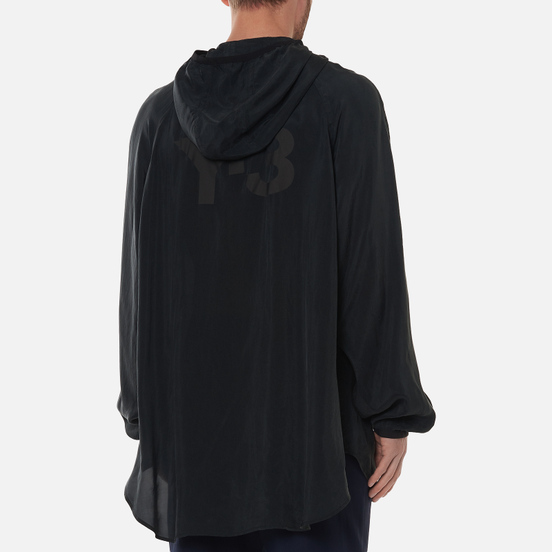 Мужская куртка ветровка Y-3 Chapter 3 Sanded Cupro Hooded Off Black