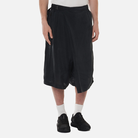 Мужские шорты Y-3 Chapter 3 Sanded Cupro Off Black