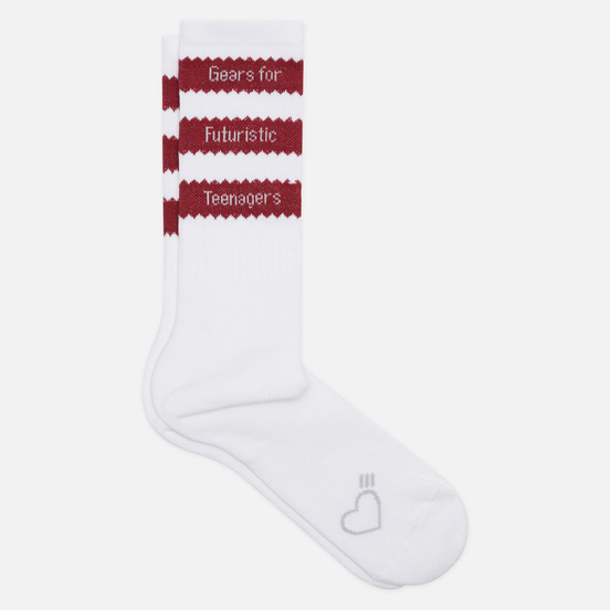 Носки adidas Originals x Human Made Tube White/Collegiate Burgundy
