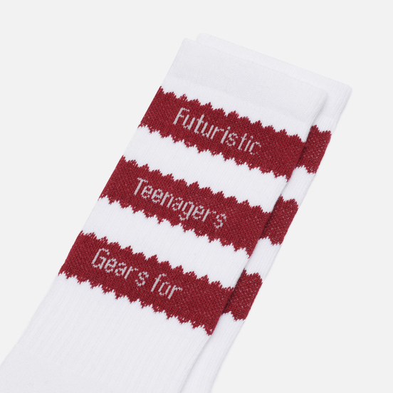 Носки adidas Originals x Human Made Tube White/Collegiate Burgundy