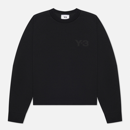 Женская толстовка Y-3 Classic Chest Logo Crew Neck, цвет чёрный, размер XXS