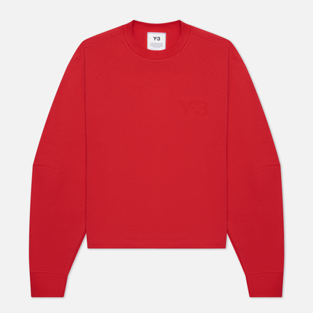 Женская толстовка Y-3 Classic Chest Logo Crew Neck, цвет красный, размер XS