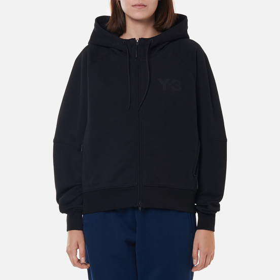 Женская толстовка Y-3 Classic Logo Full Zip Hoodie Black