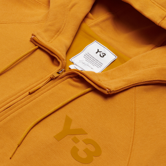 Женская толстовка Y-3 Classic Logo Full Zip-Hoodie Craft Gold