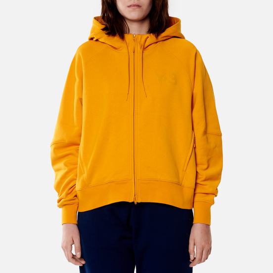 Женская толстовка Y-3 Classic Logo Full Zip-Hoodie Craft Gold