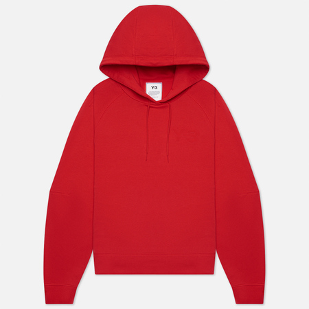 Женская толстовка Y-3 Classic Chest Logo Hoodie, цвет красный, размер XS