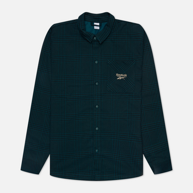 Мужская рубашка Reebok, цвет зелёный, размер XXL GV3433 Classic Holiday Flannel - фото 1