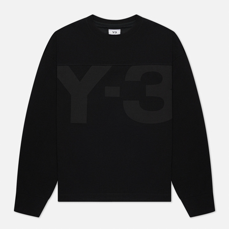 Мужская толстовка Y-3 Classic Heavy Pique Crew Neck, цвет чёрный, размер S