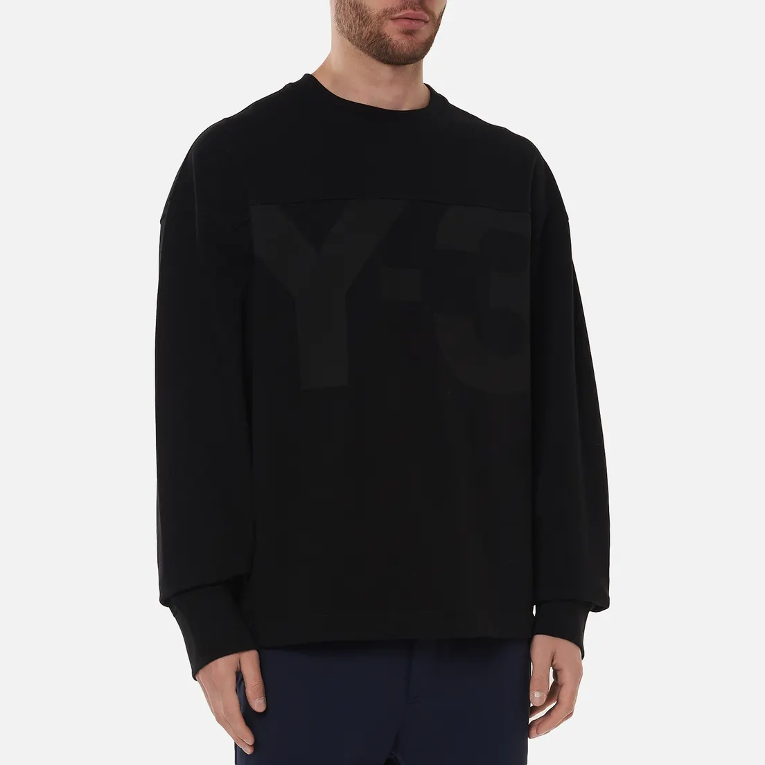 Y-3 Мужская толстовка Classic Heavy Pique Crew Neck