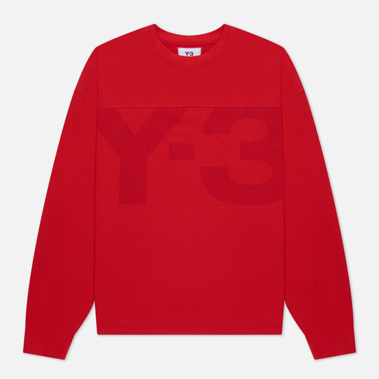 Мужская толстовка Y-3 Classic Heavy Pique Crew Neck Scarlet