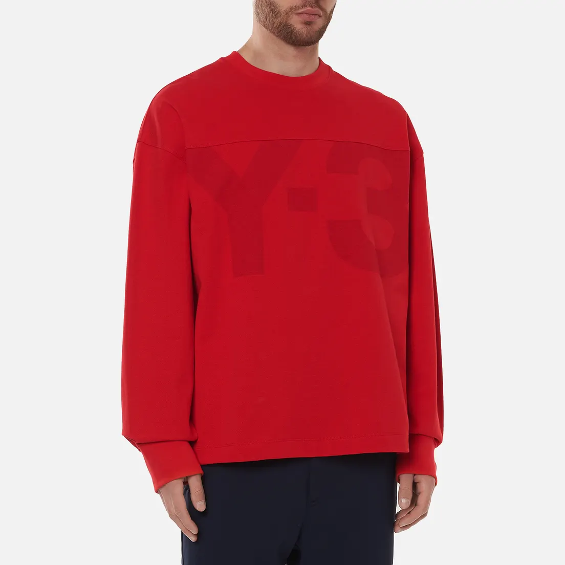 Y-3 Мужская толстовка Classic Heavy Pique Crew Neck