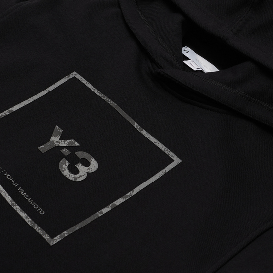 Мужская толстовка Y-3 Square Label Graphic Hoodie Black