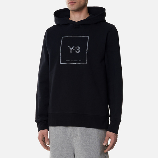 Мужская толстовка Y-3 Square Label Graphic Hoodie Black