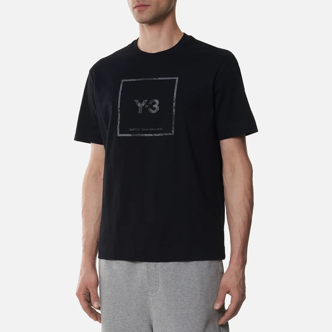 Y-3 Мужская футболка Square Label Graphic