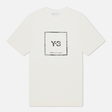 Мужская футболка Y-3 Square Label Graphic, цвет белый, размер S