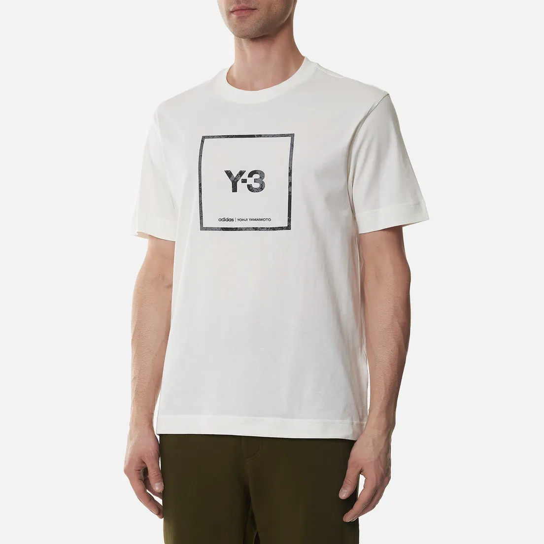 Y-3 Мужская футболка Square Label Graphic