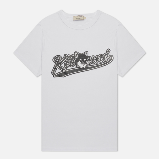 Женская футболка Maison Kitsune Varsity Fox Classic White