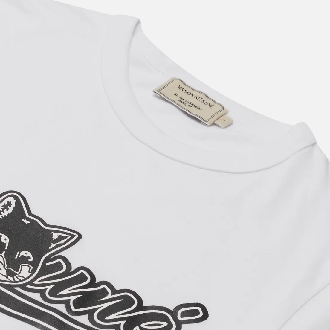 Maison Kitsune Женская футболка Varsity Fox Classic