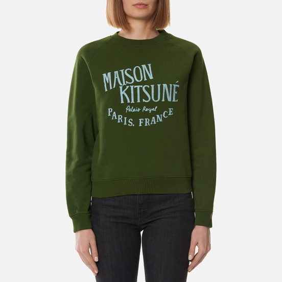 Женская толстовка Maison Kitsune Palais Royal Vintage Khaki