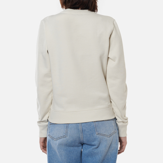 Женская толстовка Maison Kitsune Big Fox Embroidery Regular Off White