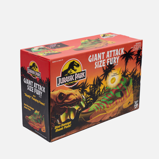 Кроссовки Reebok x Jurassic Park Instapump Fury Green/Yellow/Red/Black