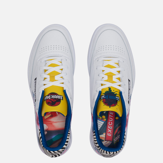 Кроссовки Reebok x Jurassic Park Club C 85 White/Blayel/Black