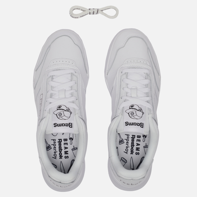 Мужские кроссовки Reebok, цвет белый, размер 44 GW2816 x Beams x PaperBoy Club C Legacy - фото 2