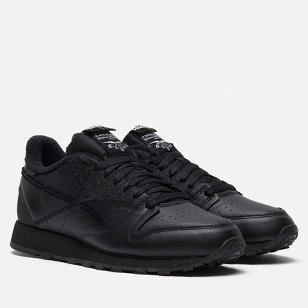 фото Кроссовки reebok x maison margiela project 0 classic leather memory of, цвет чёрный, размер 36.5 eu